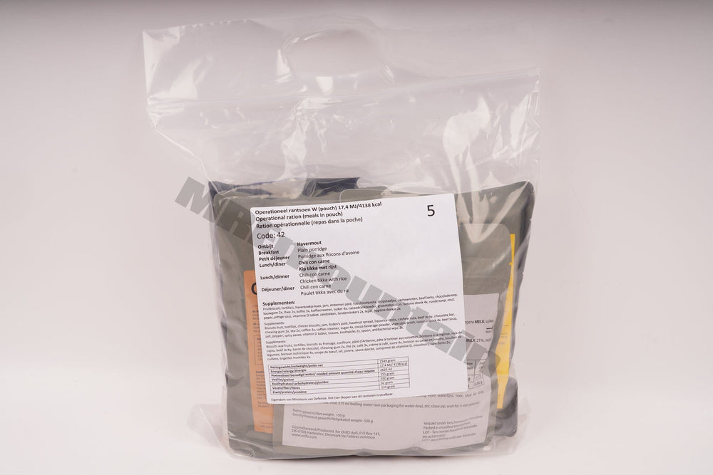 Dutch Armed Forces Operational Ration 2020-typ