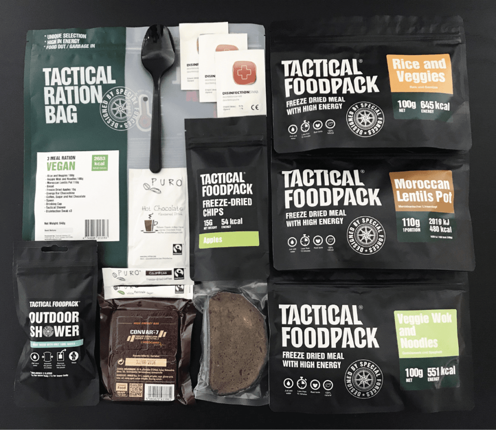 Tactical Foodpack 3 Meal Ration VEGAN