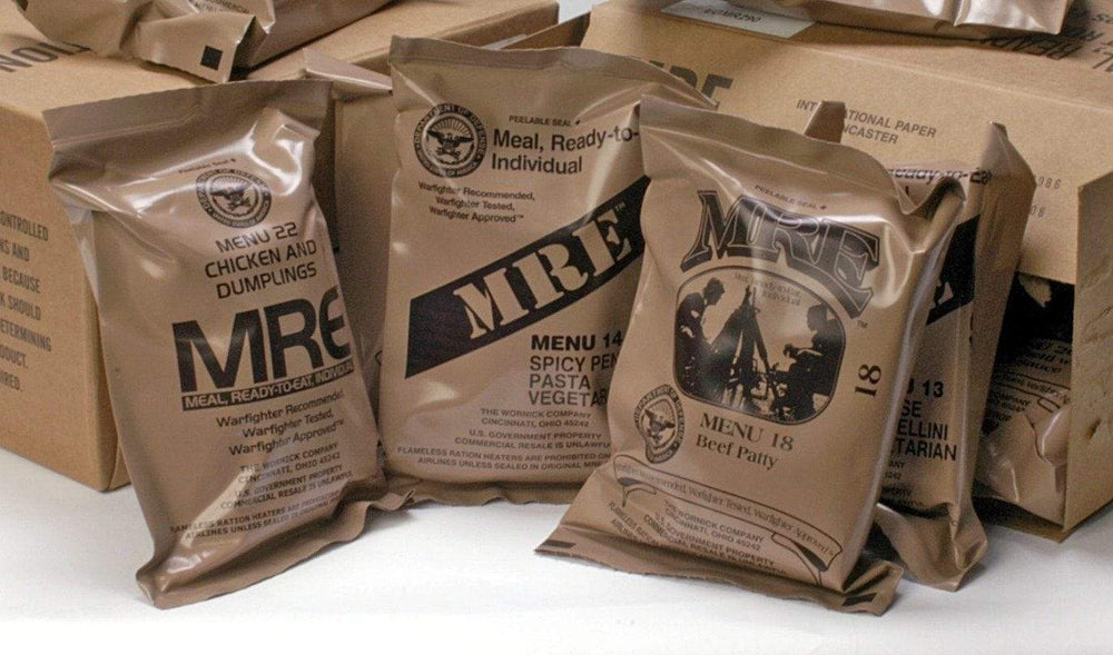 USA: s militära MRE-måltid redo att äta