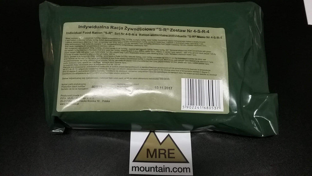 Polish Armed Forces NATO approved SRG 24 hour combat ration pack